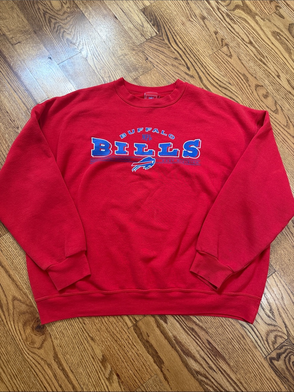 Vintage 90s Buffalo Bills Crewneck Sweatshirt. Size XL. Good Used Condition. - Picture 2 of 15